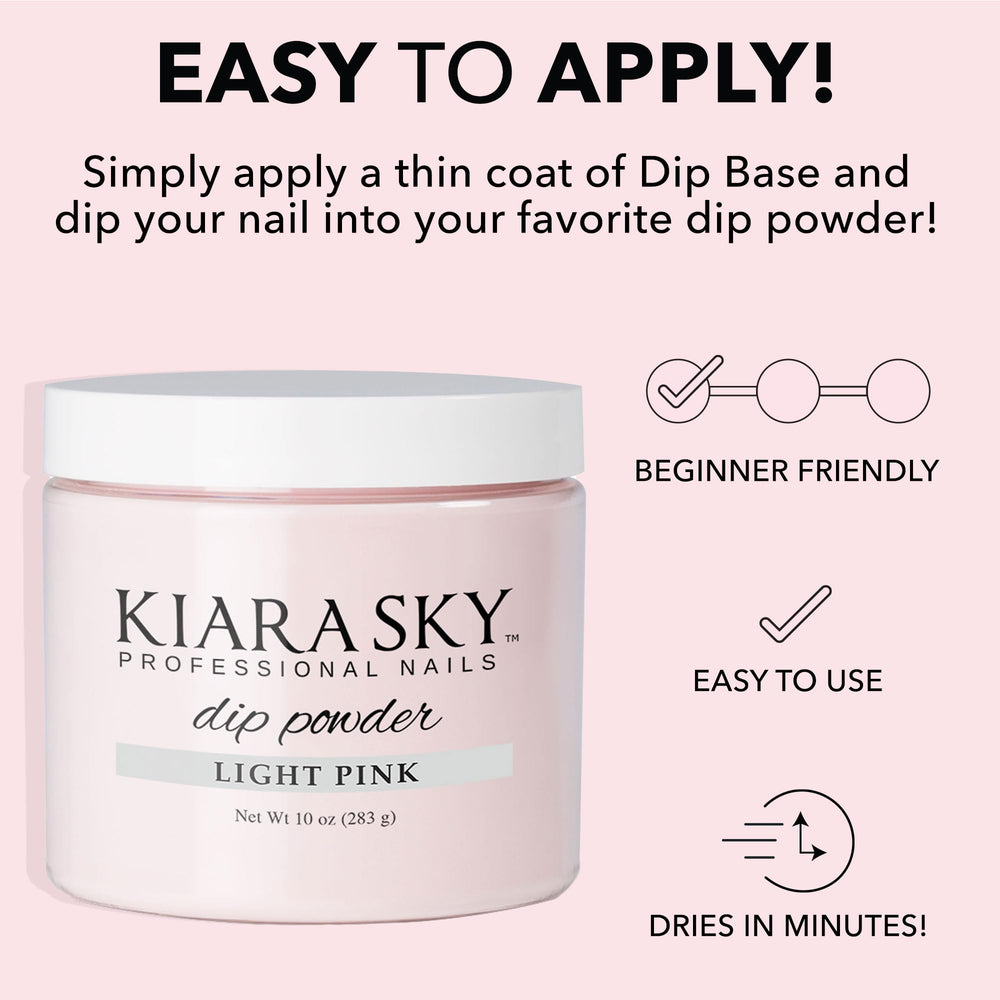 Kiara Sky dip powder refill container in use for easy jar replenishment