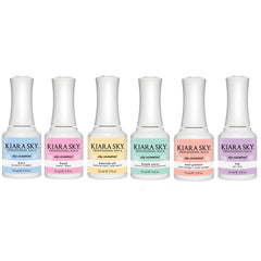 Kiara Sky dip powder starter kit steps 1-6 ready for quick manicures.
