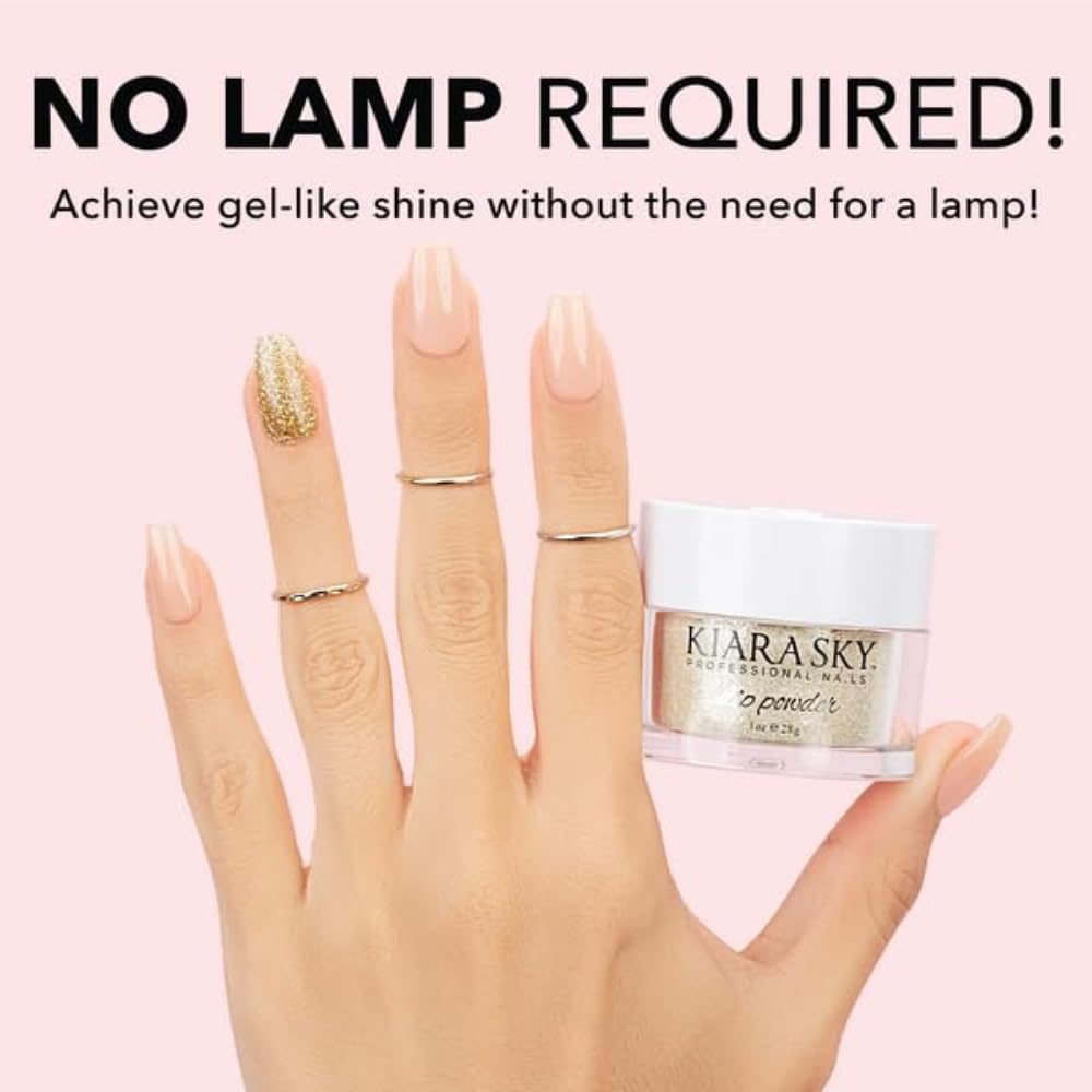Kiara Sky Dip Top Coat shown as odorless formula for comfortable application