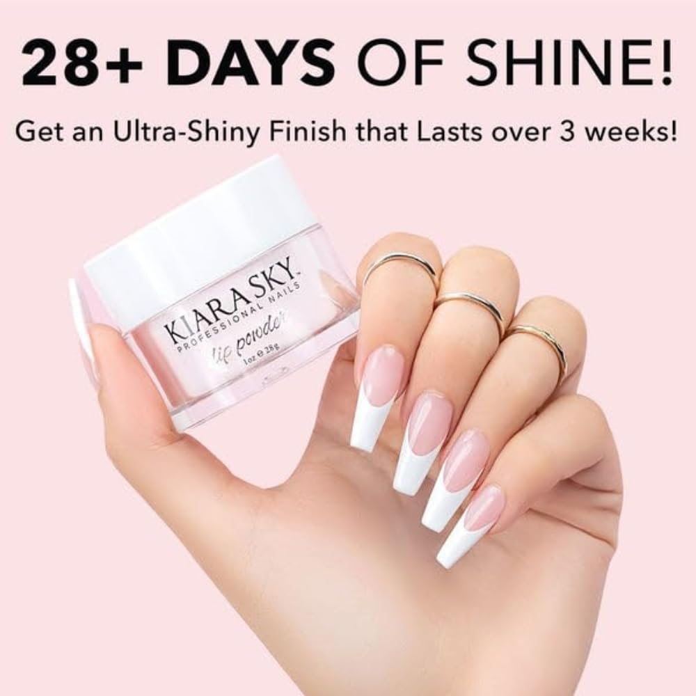 Kiara Sky Dip Top Coat demonstrating professional-grade finish on nails