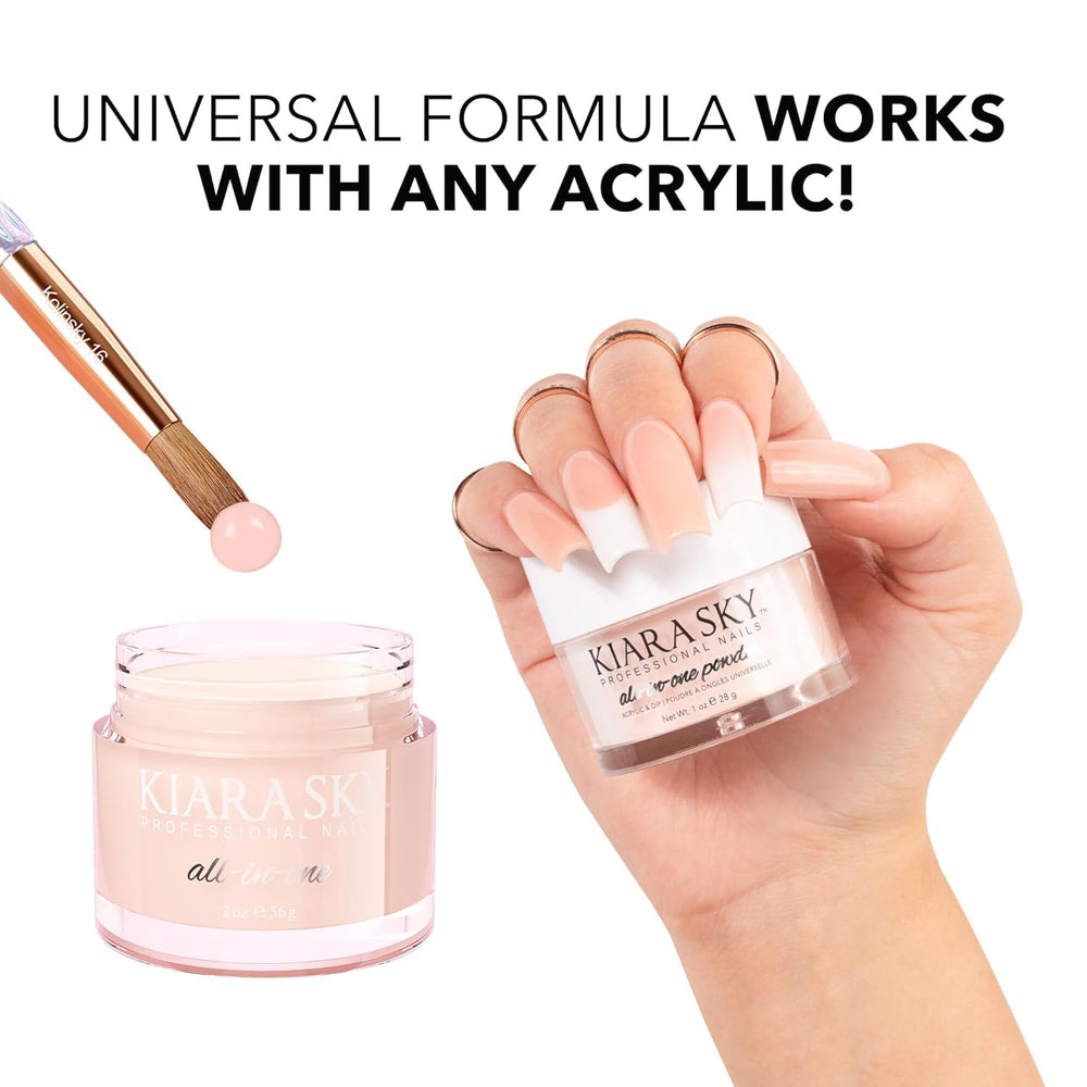Kiara Sky EMA Monomer universal compatibility works with any acrylic powder