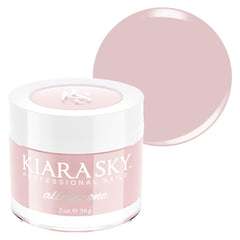 Kiara Sky Fall in Love soft pink powder bottle for romantic, salon-inspired nails.