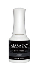 Kiara Sky Gel Base Coat bottle showing strong adhesion for durable gel polish