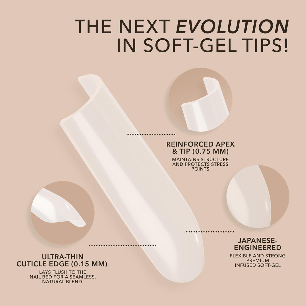Kiara Sky Reinforced Apex & Tip 0.75 mm protects against lifts