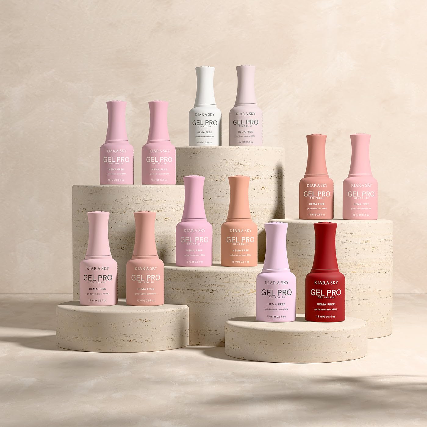 KIARA SKY Gel Pro HEMA-Free bottle closeup showing smooth gel shades