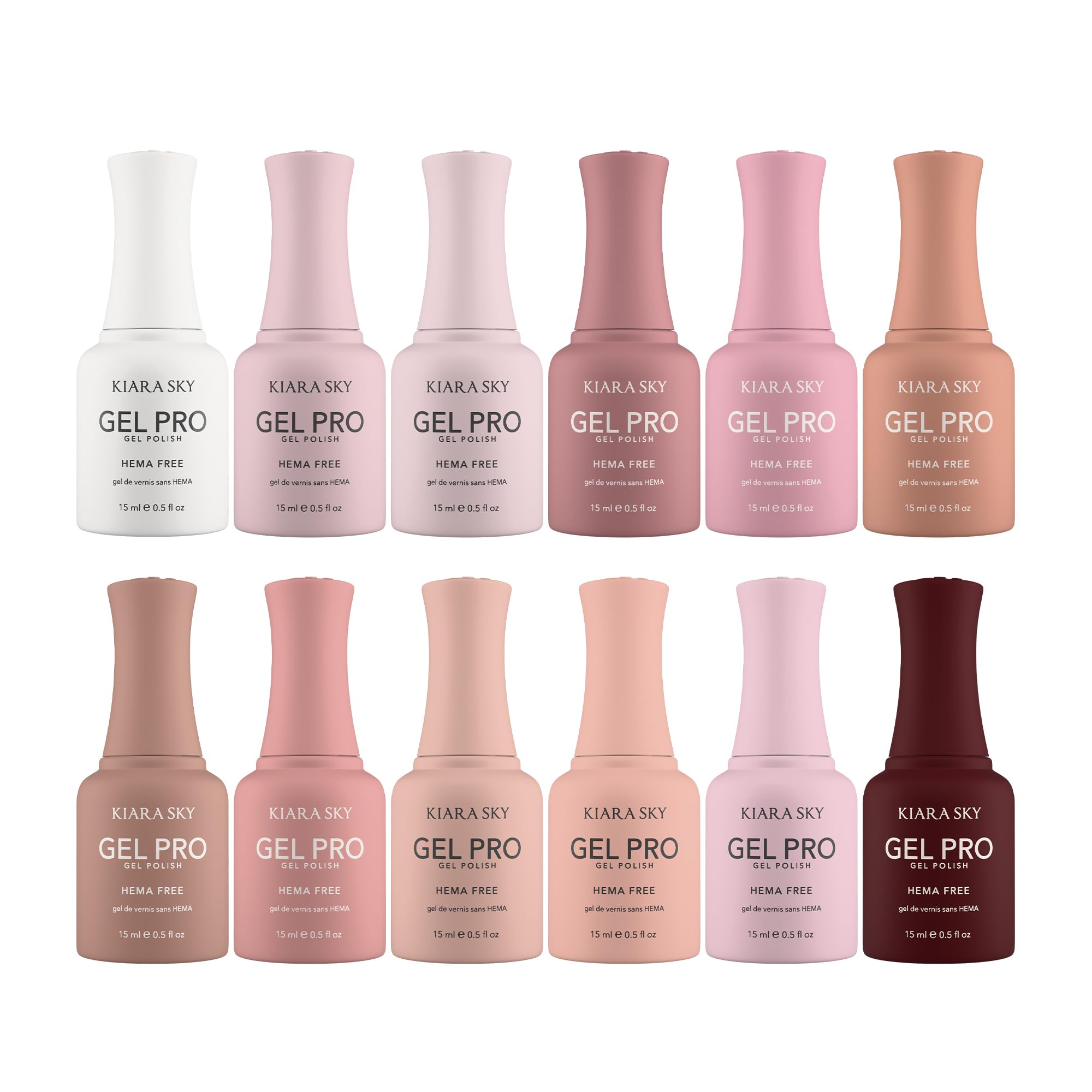 KIARA SKY Gel Pro HEMA-Free bundle display for professional, salon-ready color options