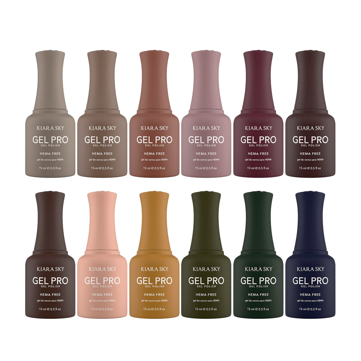 Kiara Sky Gel Pro HEMA-FREE Fall Edit HFG102 bottle shot for luxe nails.