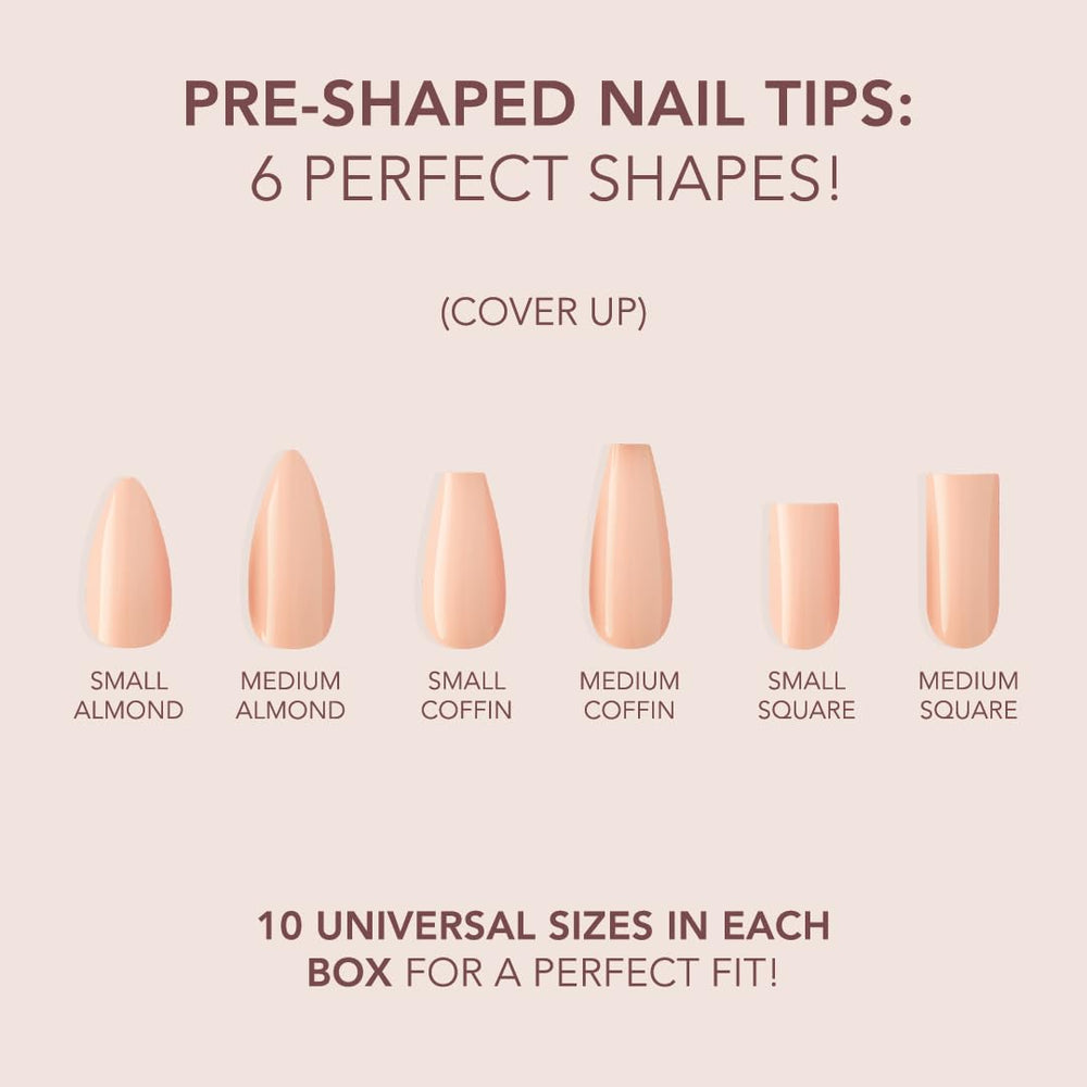 Kiara Sky lightweight soak-off gel tips offer durable natural nails with minimal bulk.
