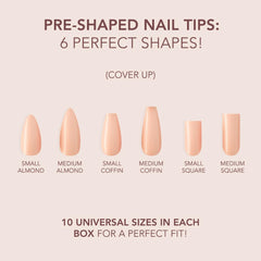 Kiara Sky lightweight soak-off gel tips offer durable natural nails with minimal bulk.