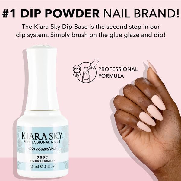 KIARA SKY base coat in action, even spread for adhesion.