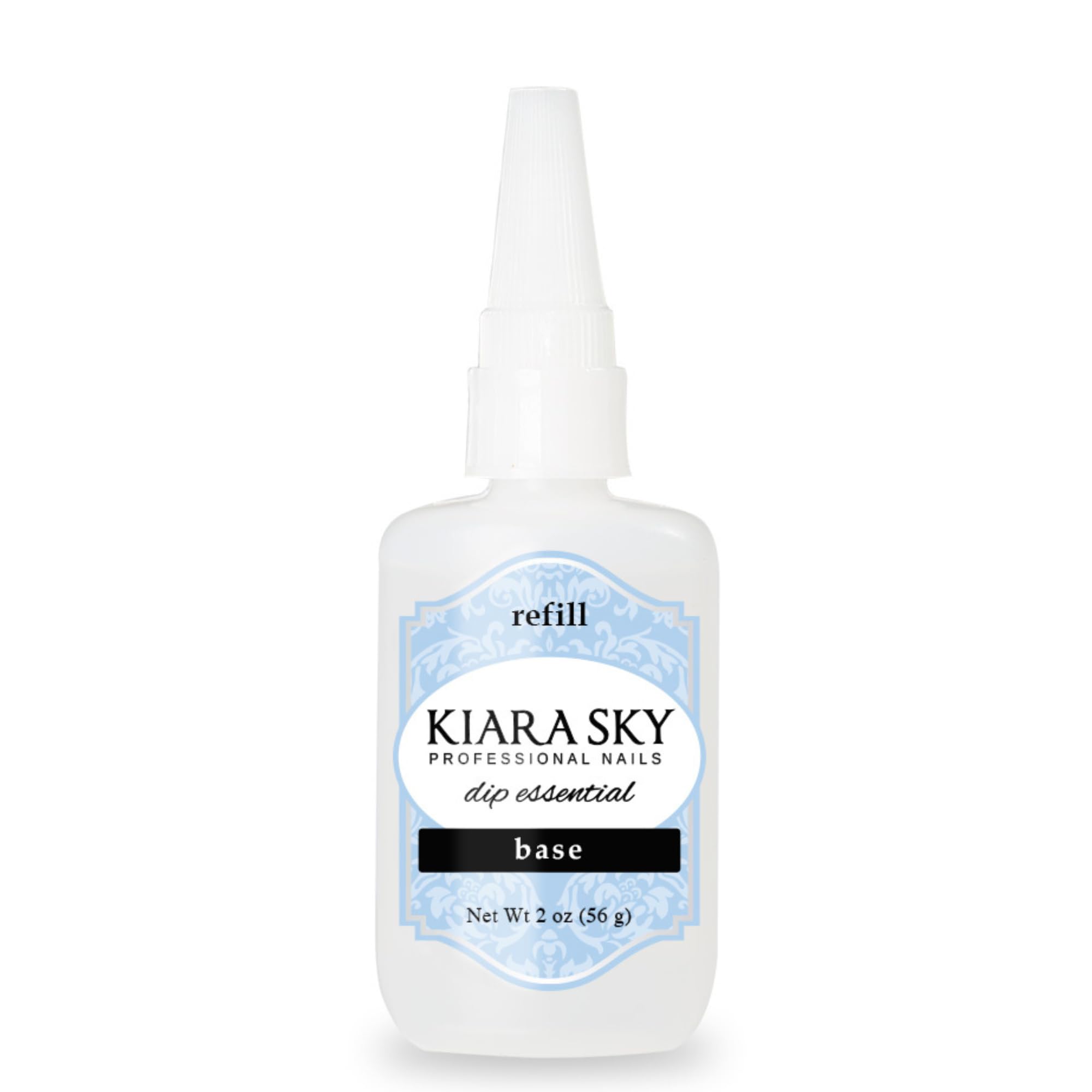 Kiara Sky Base Glaze bottle ready for adhesion before dipping for a lasting manicure