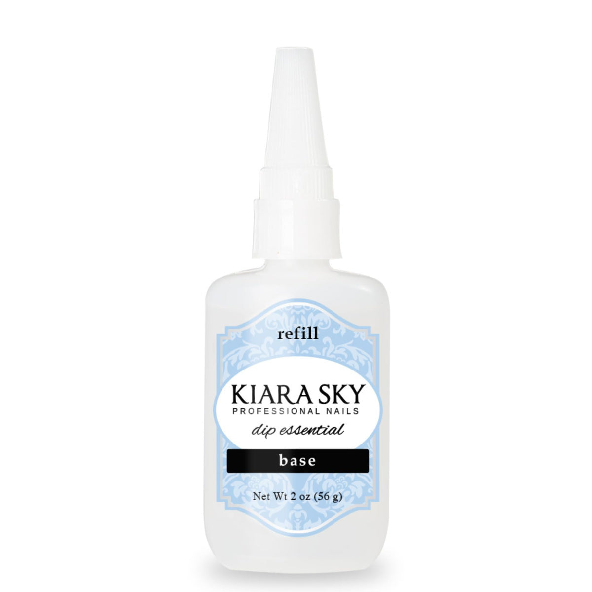 Kiara Sky Base Glaze bottle ready for adhesion before dipping for a lasting manicure