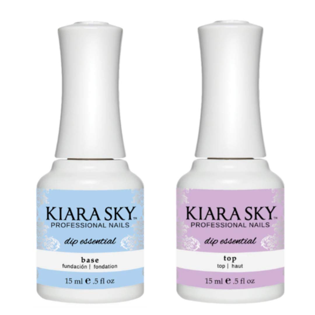 KIARA SKY base coat bottle ready for dip application, smooth base.
