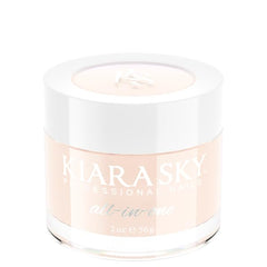 Kiara Sky Pure Bliss cover powder bottle showing a silky self-leveling formula for flawless nails.