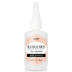 Kiara Sky Seal Protect 2oz refill bottle for durable nail sealing.
