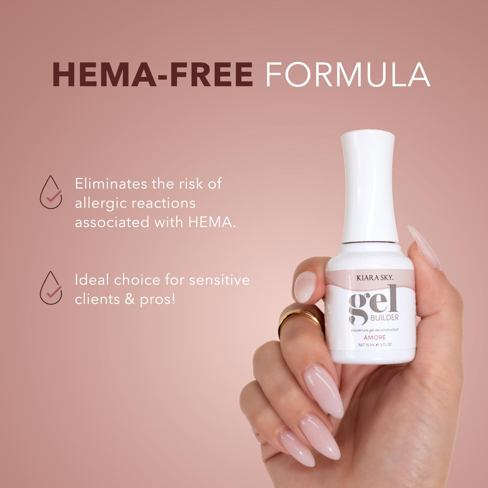 Kiara Sky self-leveling application closeup demonstrates effortless gel flow.