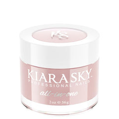 Kiara Sky So Romantic cover powder bottle, smooth nude color for durable nails.