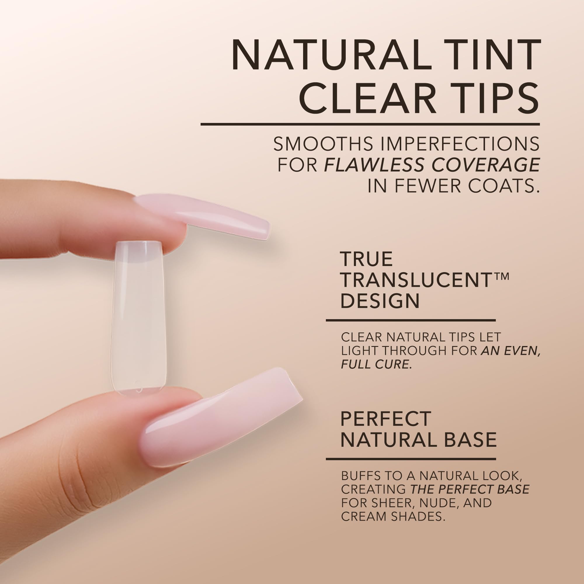 Kiara Sky Ultra-Thin Cuticle Edge creates seamless blend and less filing.
