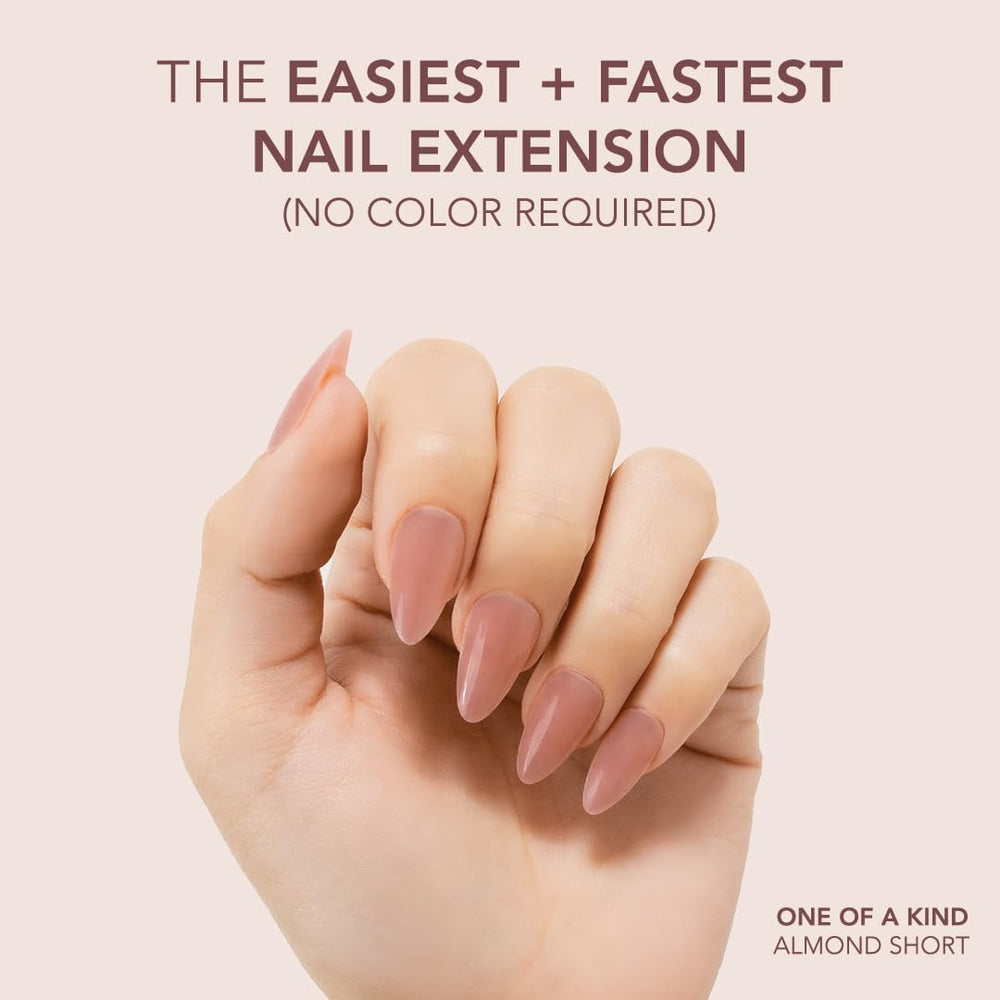 Valentine almond medium base for French manicure preparation
