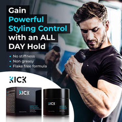 Kick Active hair cream dispense action enables quick, mess-free styling.