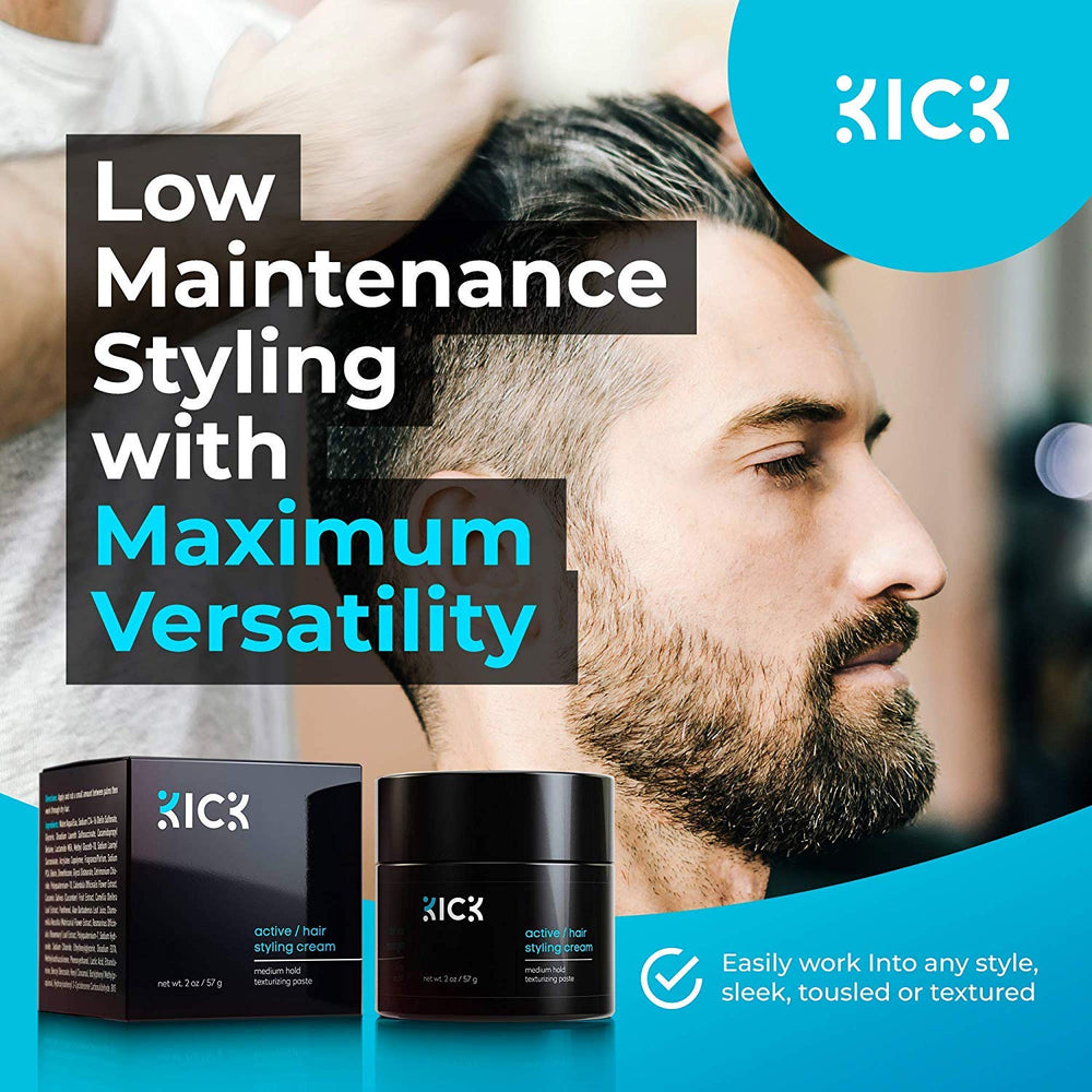 Kick Active sports-ready hold during workouts for confident, durable styling.
