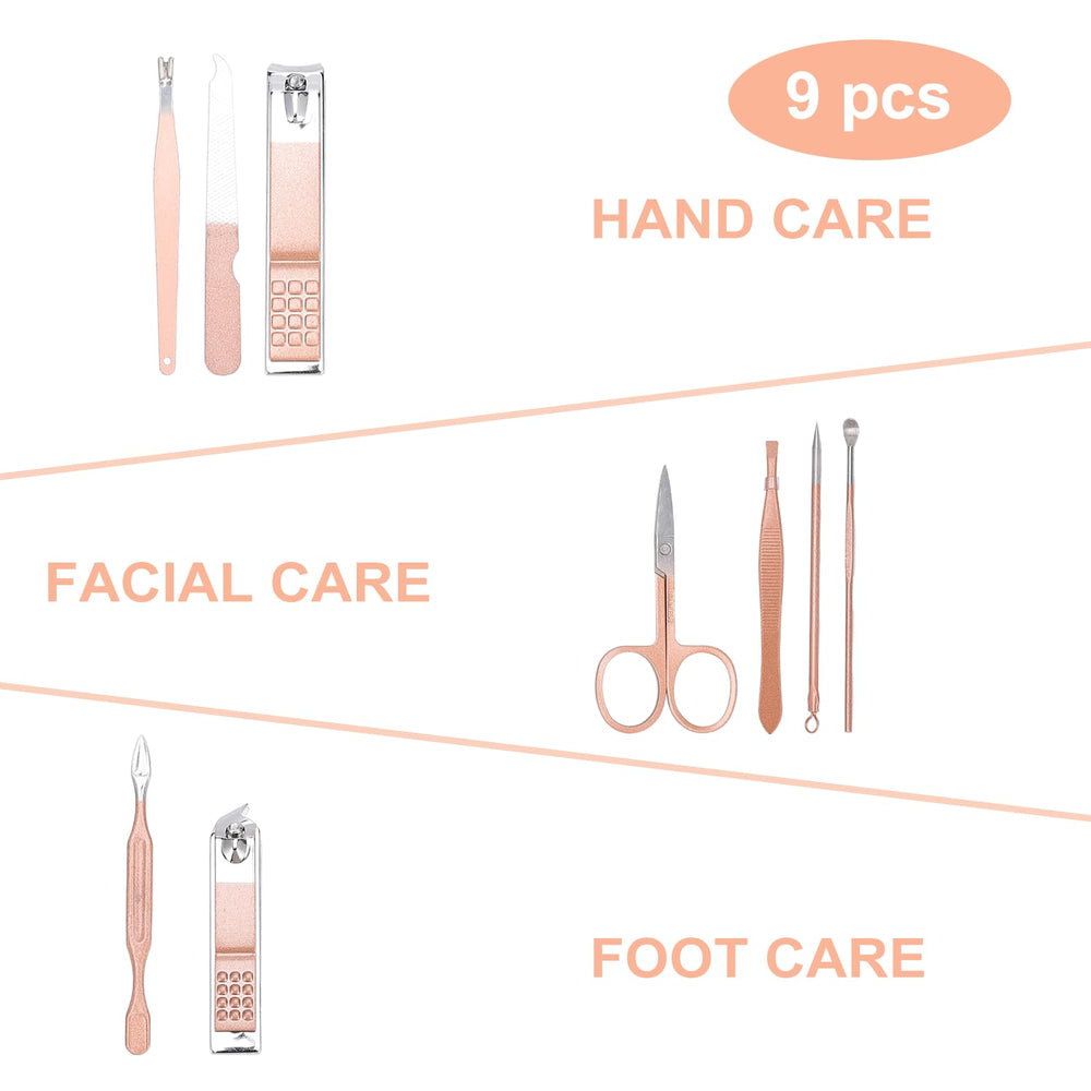 Kidoom large nail clippers in rose gold for clean, even nails.
