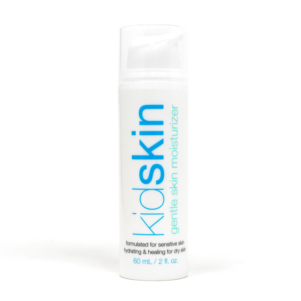 Kidskin Gentle Skin Moisturizer bottle for daily hydration in a family routine