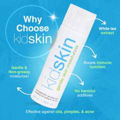Kidskin USA-made moisturizer recommended by dermatologists and pediatricians