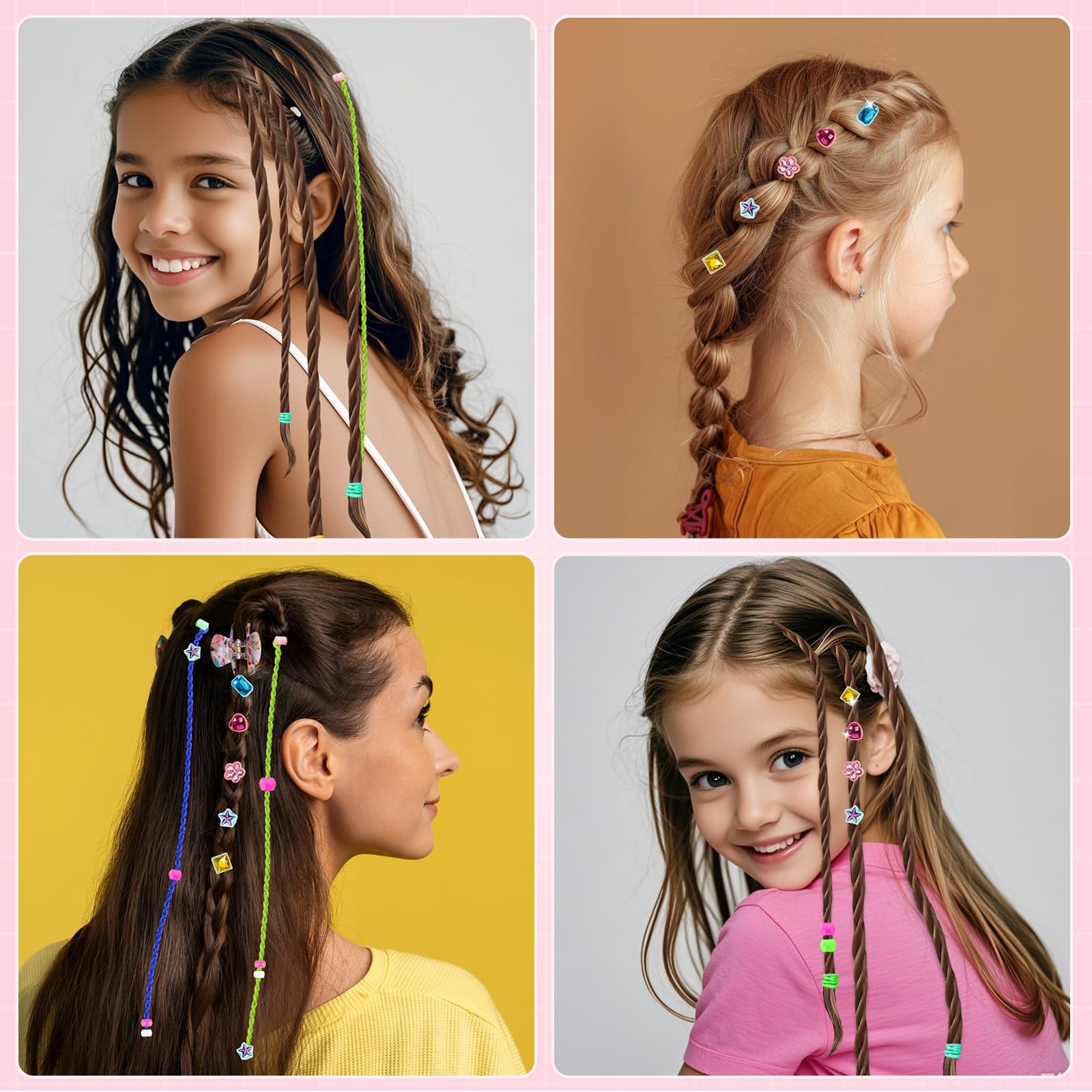 Kidzkube imaginative play hair styling session with friends.