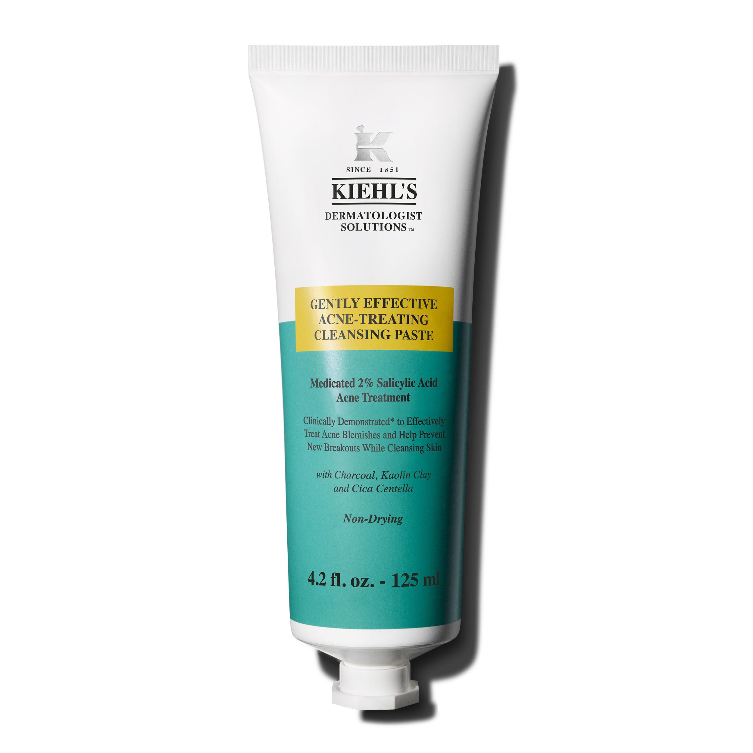 Kiehl's Acne-Treating Cleansing Paste in jar, 3-in-1 cleansing concept