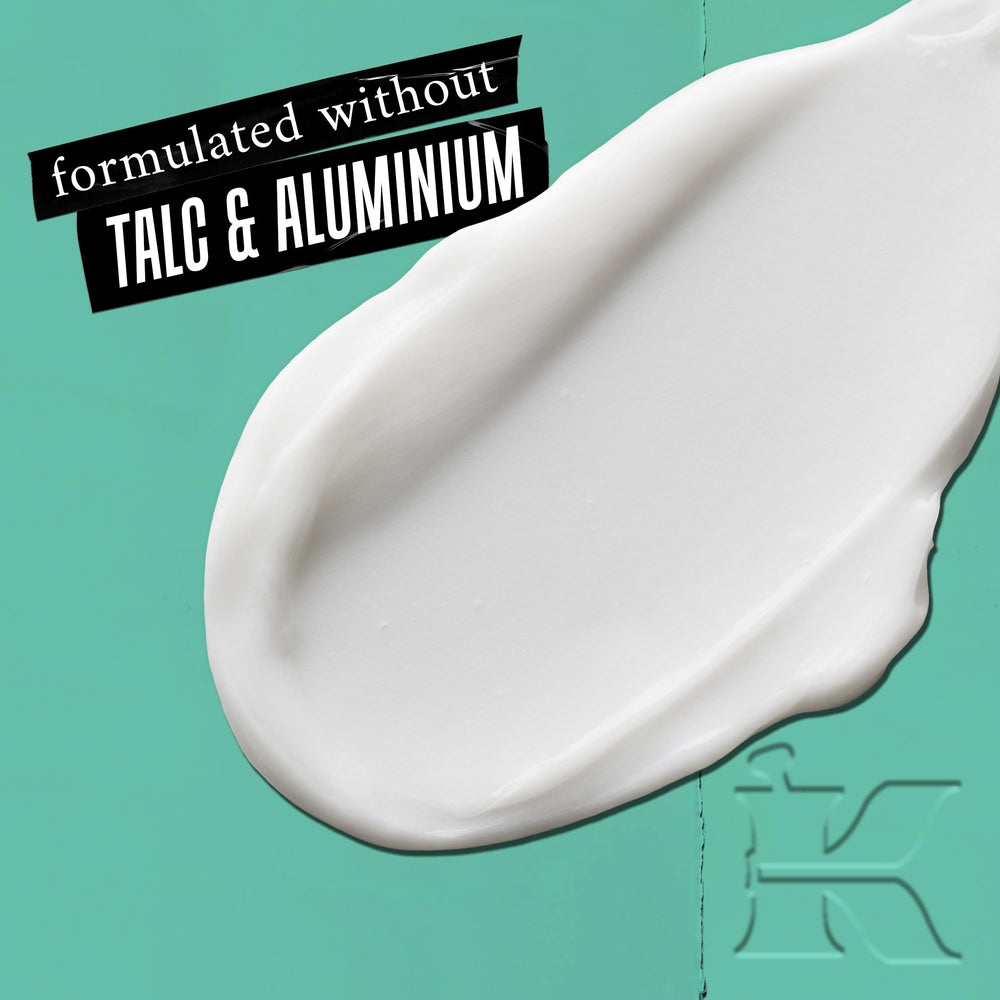 Kiehl's All Over Deodorant Treatment dermatologist and gynecologist tested badge.
