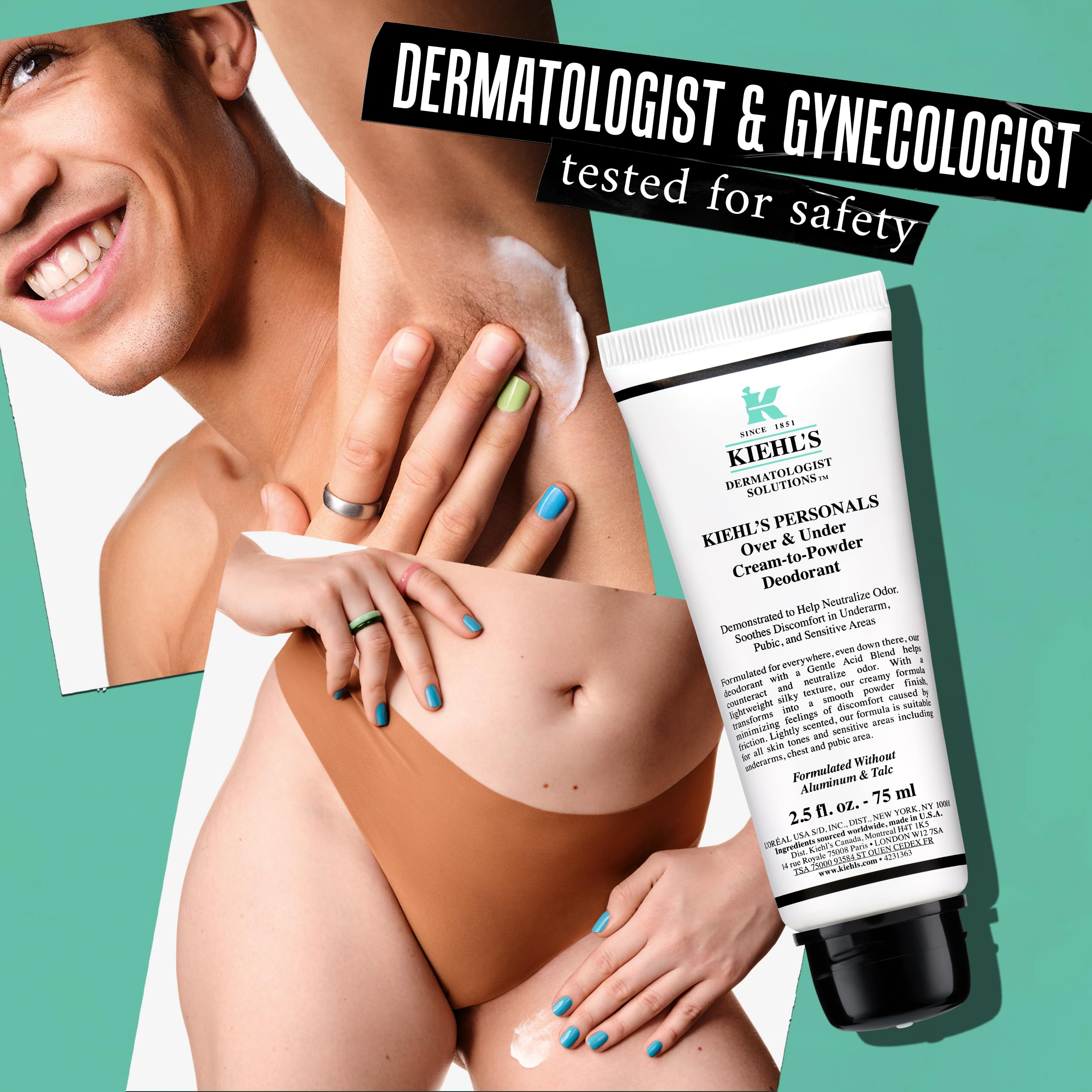 Kiehl's All Over Deodorant Treatment suitable for all skin types.