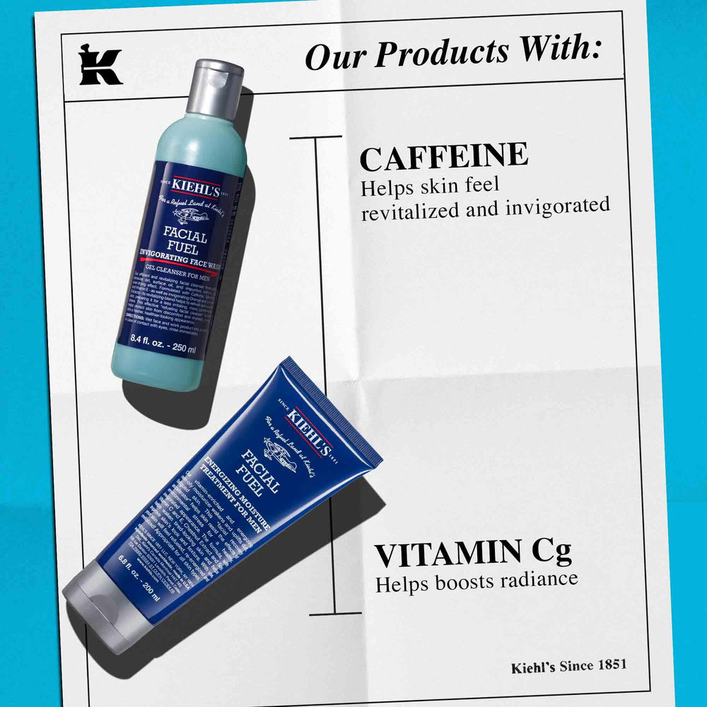 Kiehl's Classic Gentleman collection packaging shows two essential products together