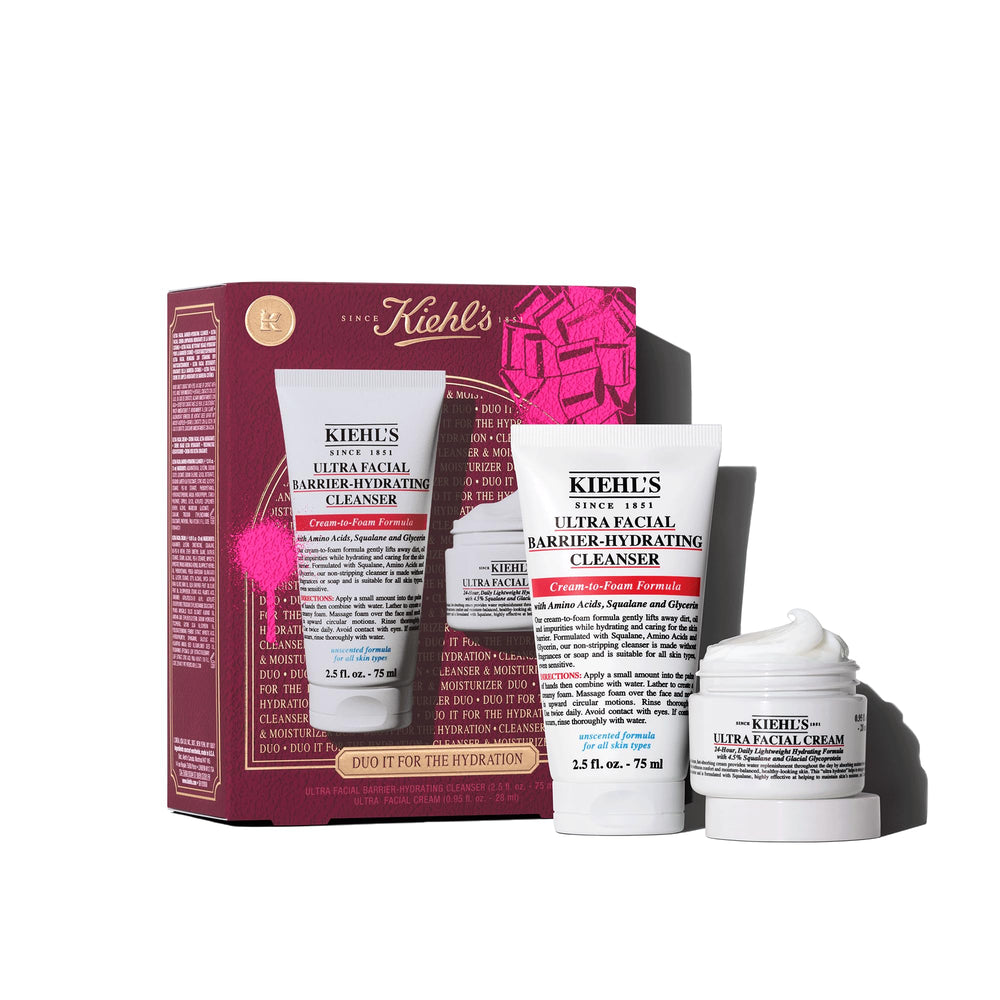 Kiehl's Facial Barrier Cleanser bottle for gentle cleansing and refreshed skin.
