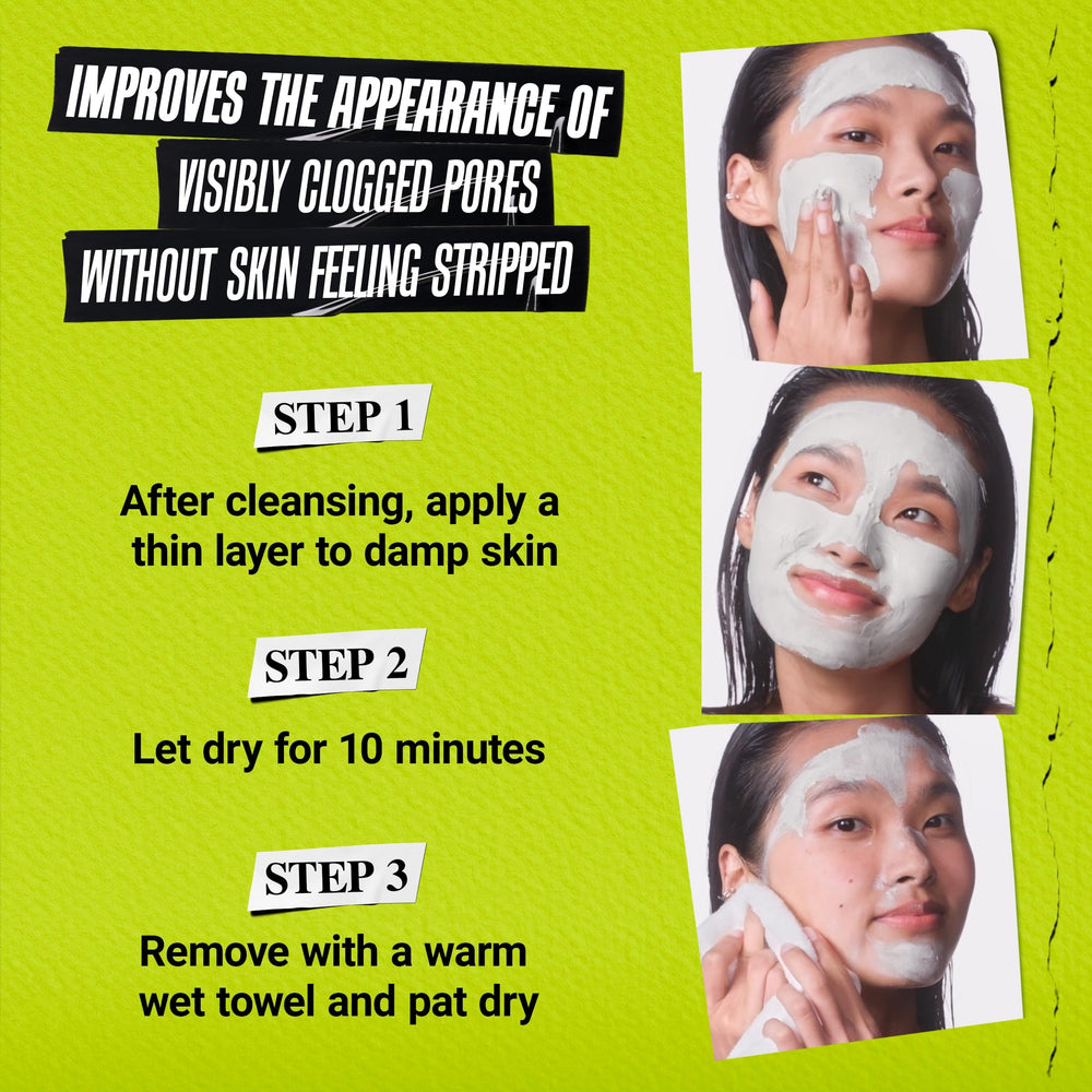 Kiehl's Rare Earth clay close-up reveals natural clay texture