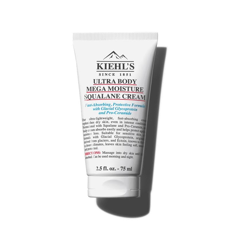 Kiehl's Ultra Body Barrier Repair Cream bottle delivering deep hydration for sensitive skin daily