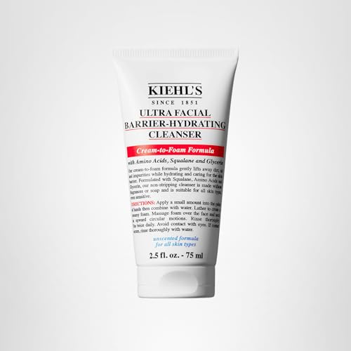 Label notes fragrance-free and soap-free benefits for eczema-prone skin and sensitive types.