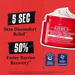 Dispense shot of Kiehl's Recovery Barrier Cream illustrating easy application