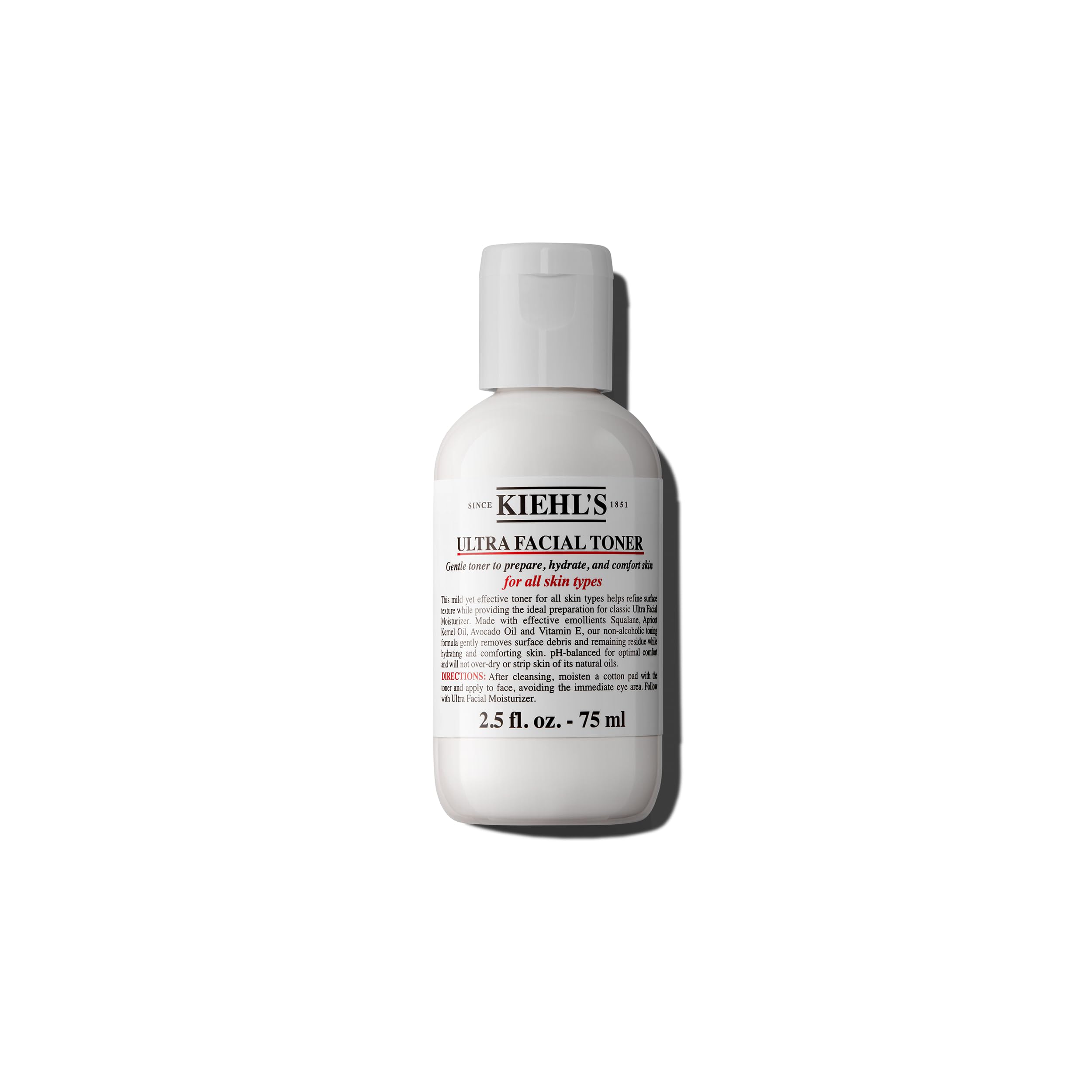 Kiehl's Ultra Facial Toner bottle with Squalane for hydrated skin.