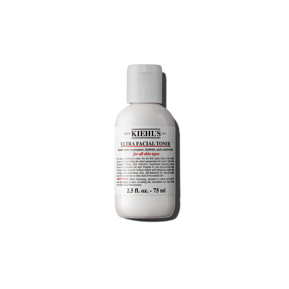 Kiehl's Ultra Facial Toner bottle with Squalane for hydrated skin.
