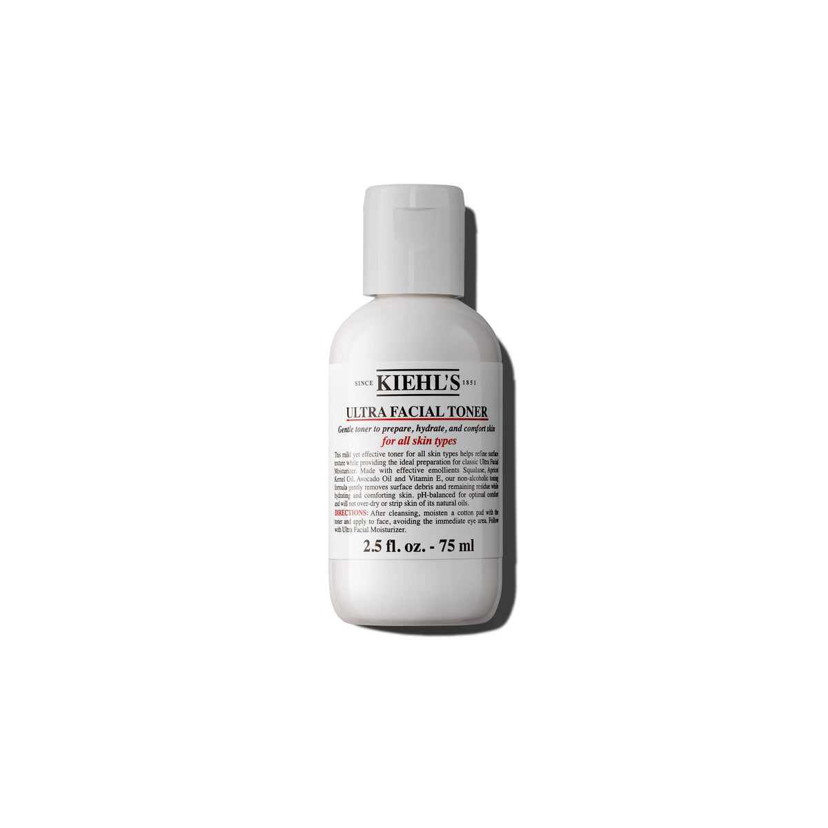 Kiehl's Ultra Facial Toner bottle with Squalane for hydrated skin.