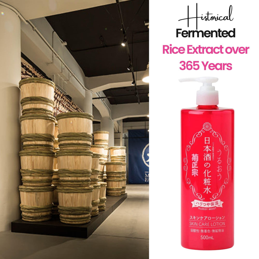 Kikumasamune unisex skincare product in use, promoting hydration for all skin types