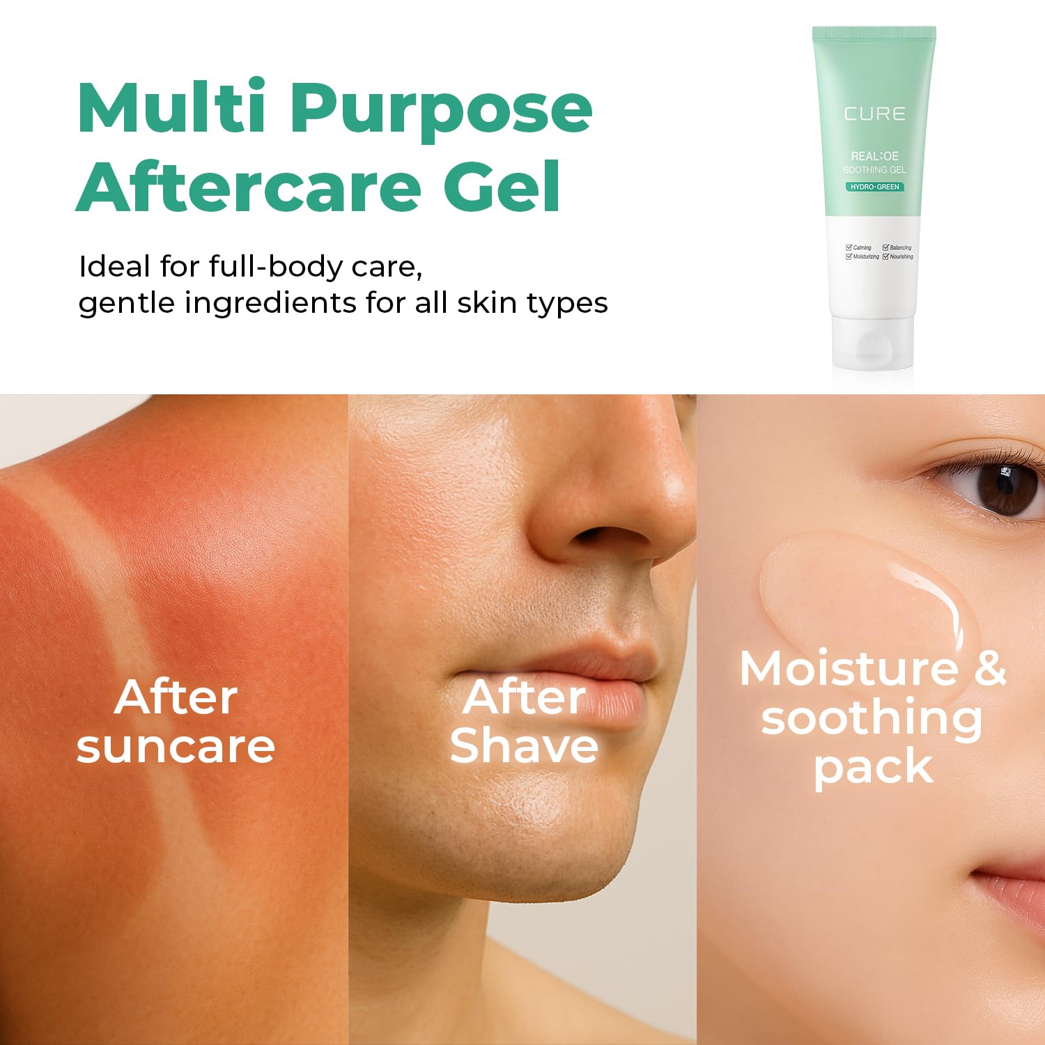 Kim Jeong Moon Aloe CURE after-shave use for soothing relief
