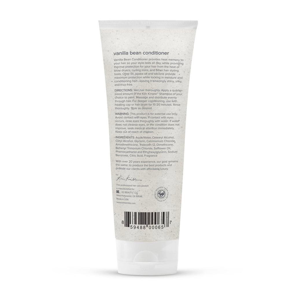 Kimblebeauty Vanilla Bean Conditioner being applied to wet hair for detangling