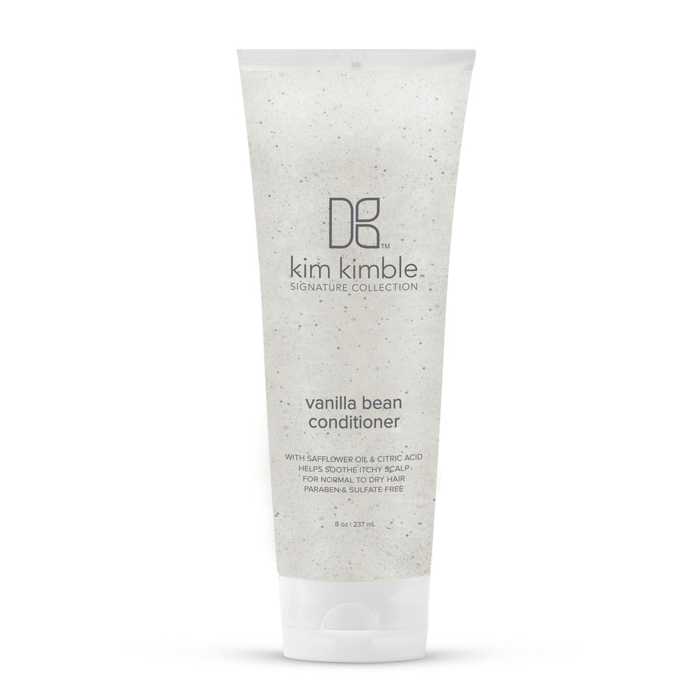 Kimblebeauty Vanilla Bean Conditioner bottle for nourishing care and frizz control