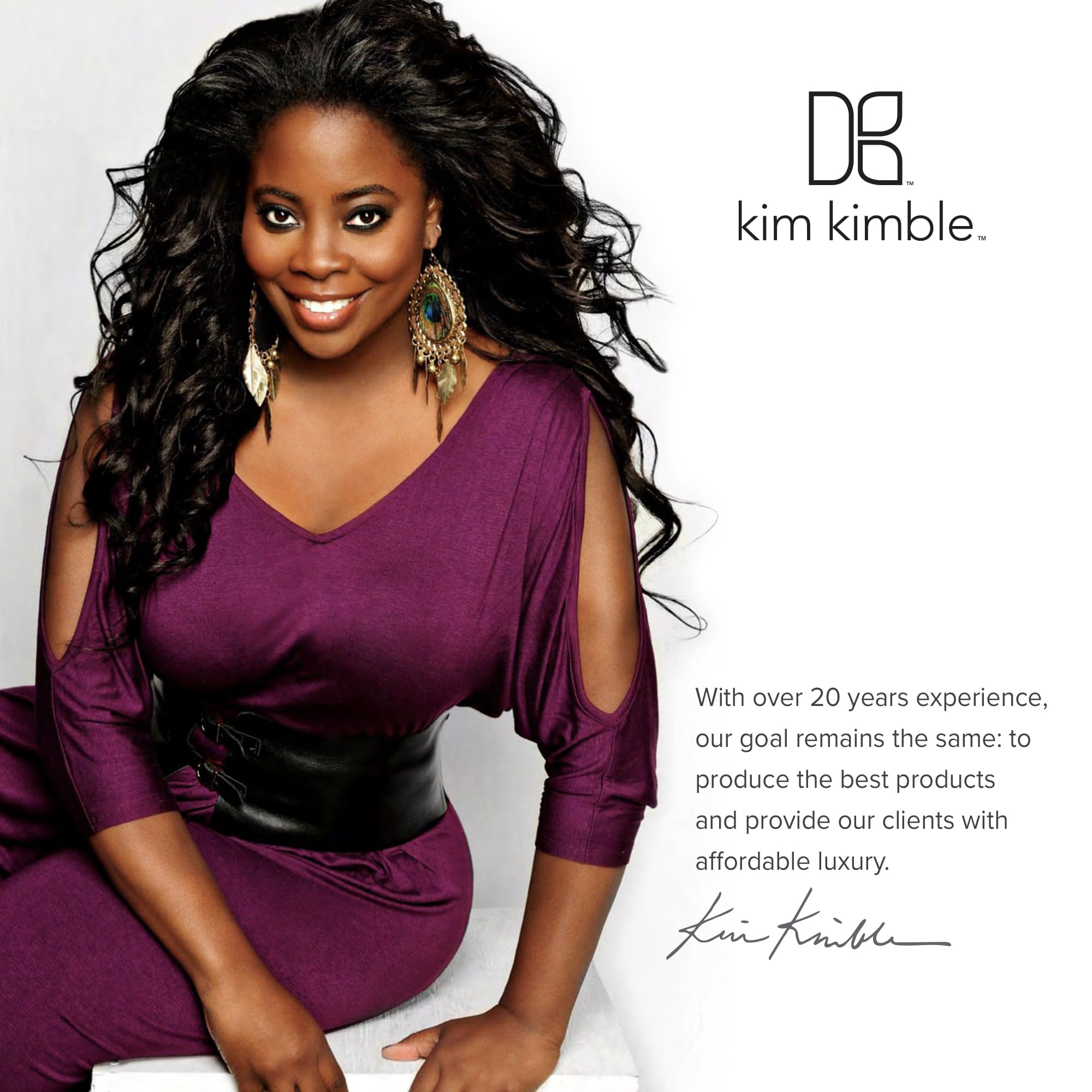 Kimblebeauty Vanilla Bean Conditioner finished hair with smooth, hydrated texture