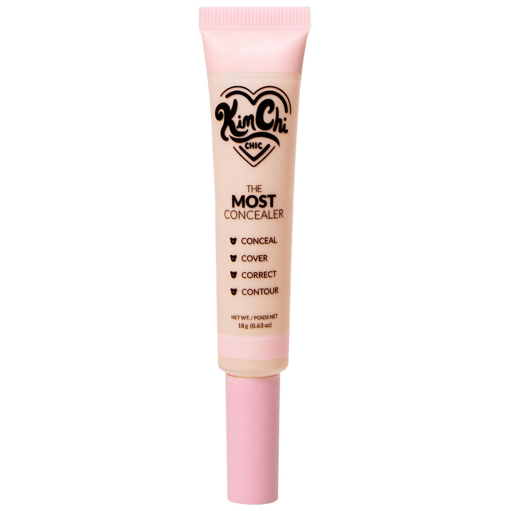 Kimchi Chic concealer on face application for blemish and dark circle coverage