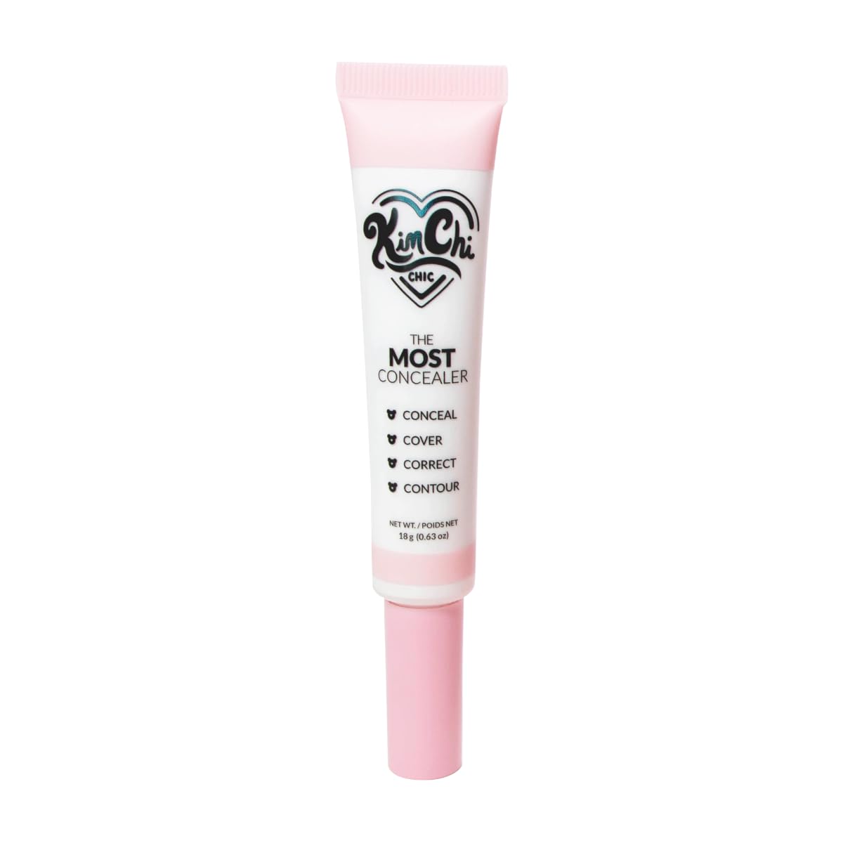 KimChiChic Beauty The Most Concealer demonstrates redness neutralization on skin
