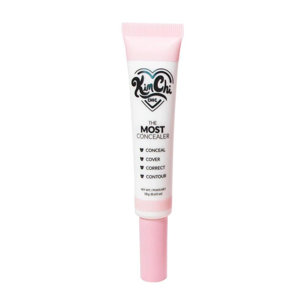 KimChiChic Beauty The Most Concealer demonstrates redness neutralization on skin