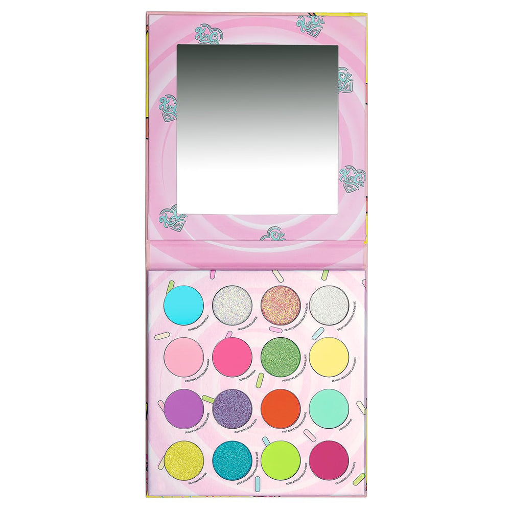 Kimchi Chic Donut Eyeshadow Palette close-up for vibrant, blendable shades.